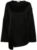Jil Sander long-sleeve panelled shirt - Black
