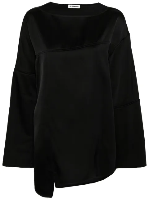 Jil Sander long-sleeve panelled shirt