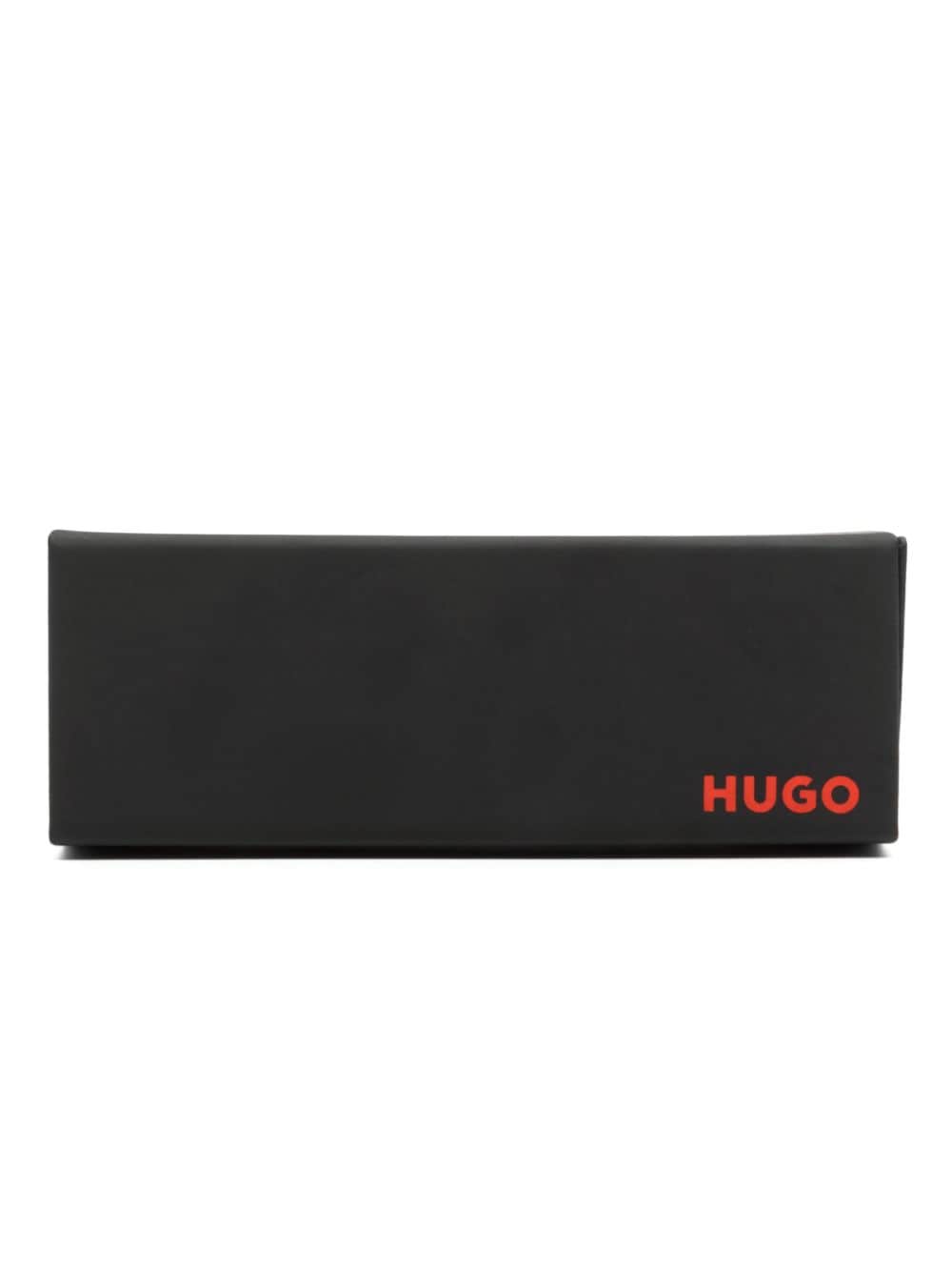 Shop Hugo Neck-strap Rectangle-frame Sunglasses In Red