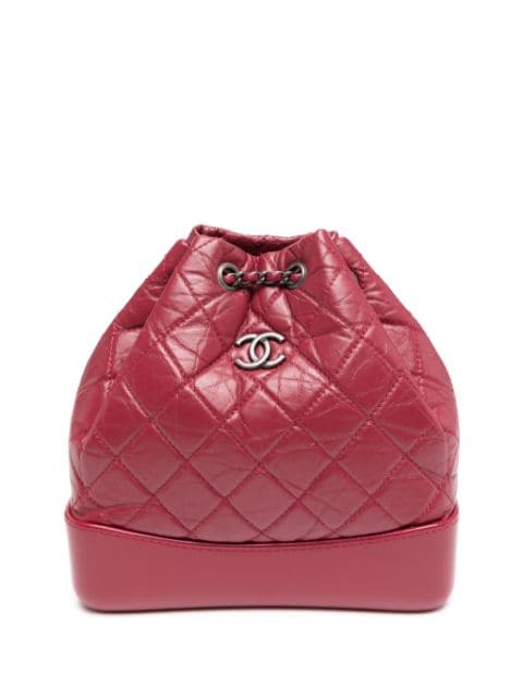CHANEL Pre-Owned Gabrielle diamond-quilted backpack