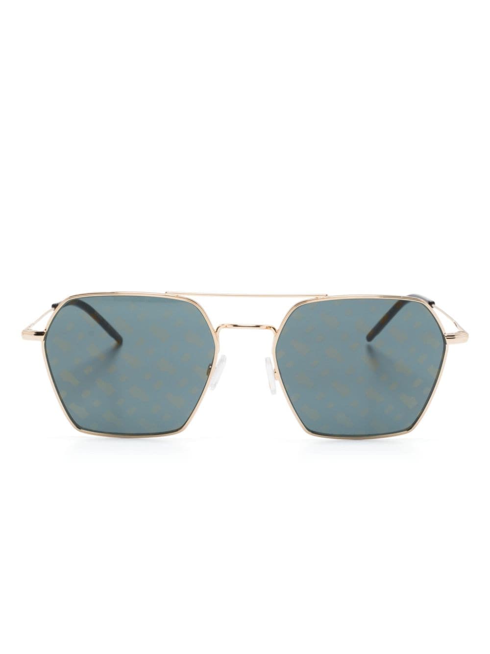Hugo Boss 1533/s Geometric-frame Sunglasses In Gold