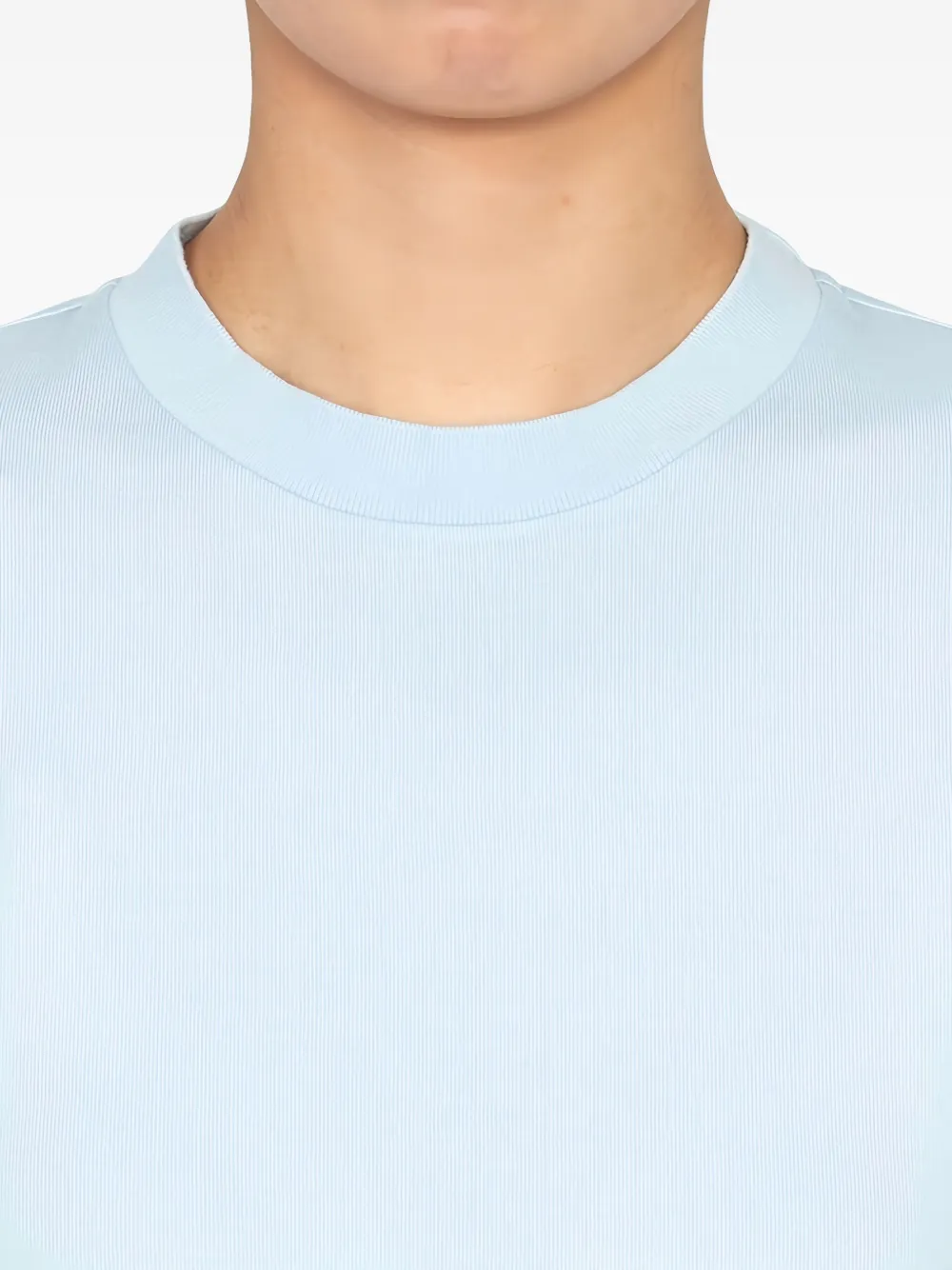 Thom Browne Trui met vier strepen en mouwen Blauw