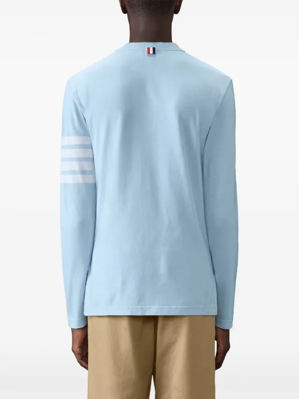 Thom Browne ストライプ ロングTシャツ | ブルー | FARFETCH JP