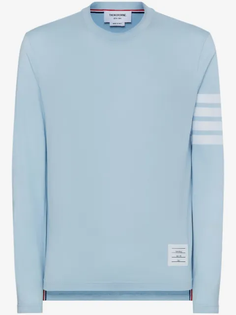 Thom Browne playera manga larga con tres rayas