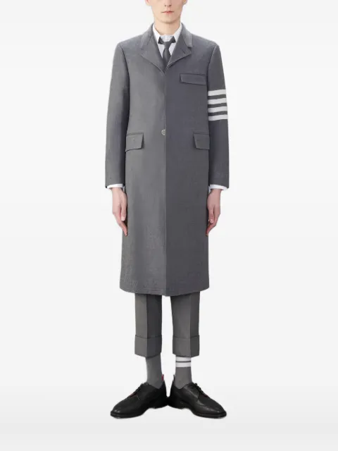 Thom Browne four-bar single-breasted coat