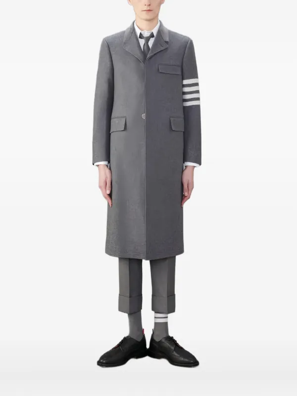 Thom Browne 4BAR シングルコート トムブラウン Thom Browne 4BAR シングルコート | グレー | FARFETCH JP