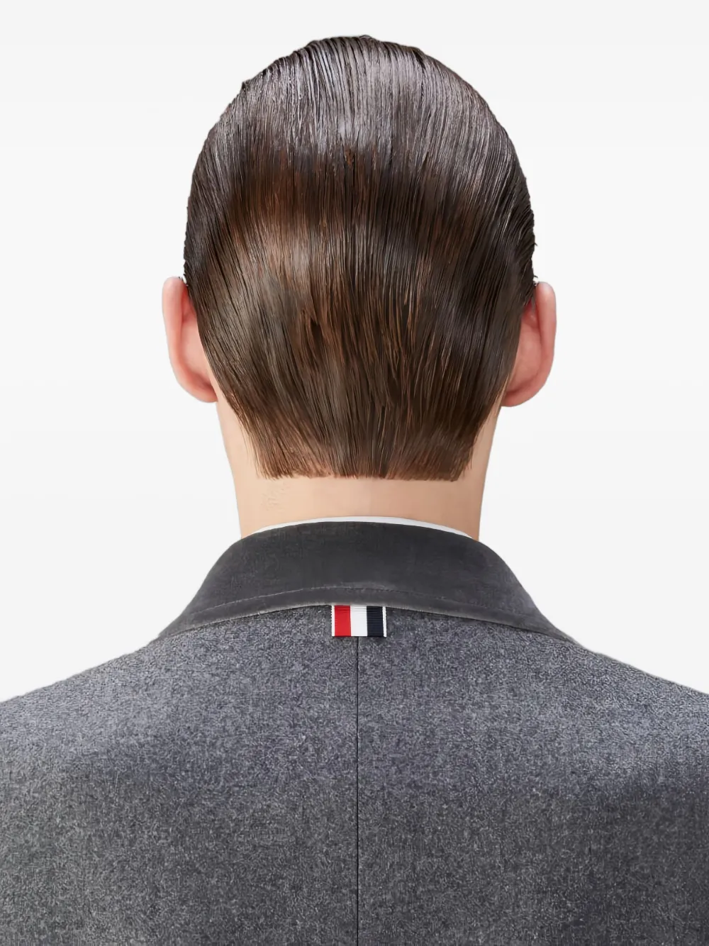Thom Browne Jas met enkele rij knopen Grijs