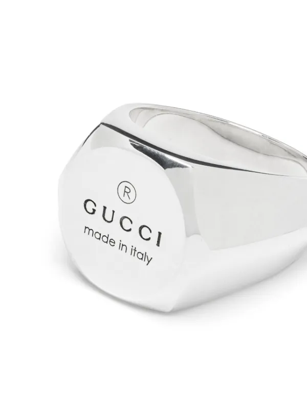 Gucci Trademark Ring | Zilver | FARFETCH NL