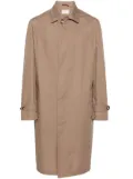 Brunello Cucinelli single-breasted lightweight maxi coat - Brown