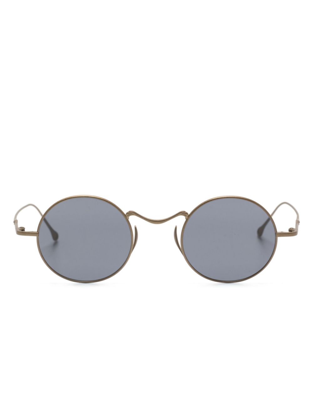 Rigards X Uma Wang Round-frame Sunglasses In Gold