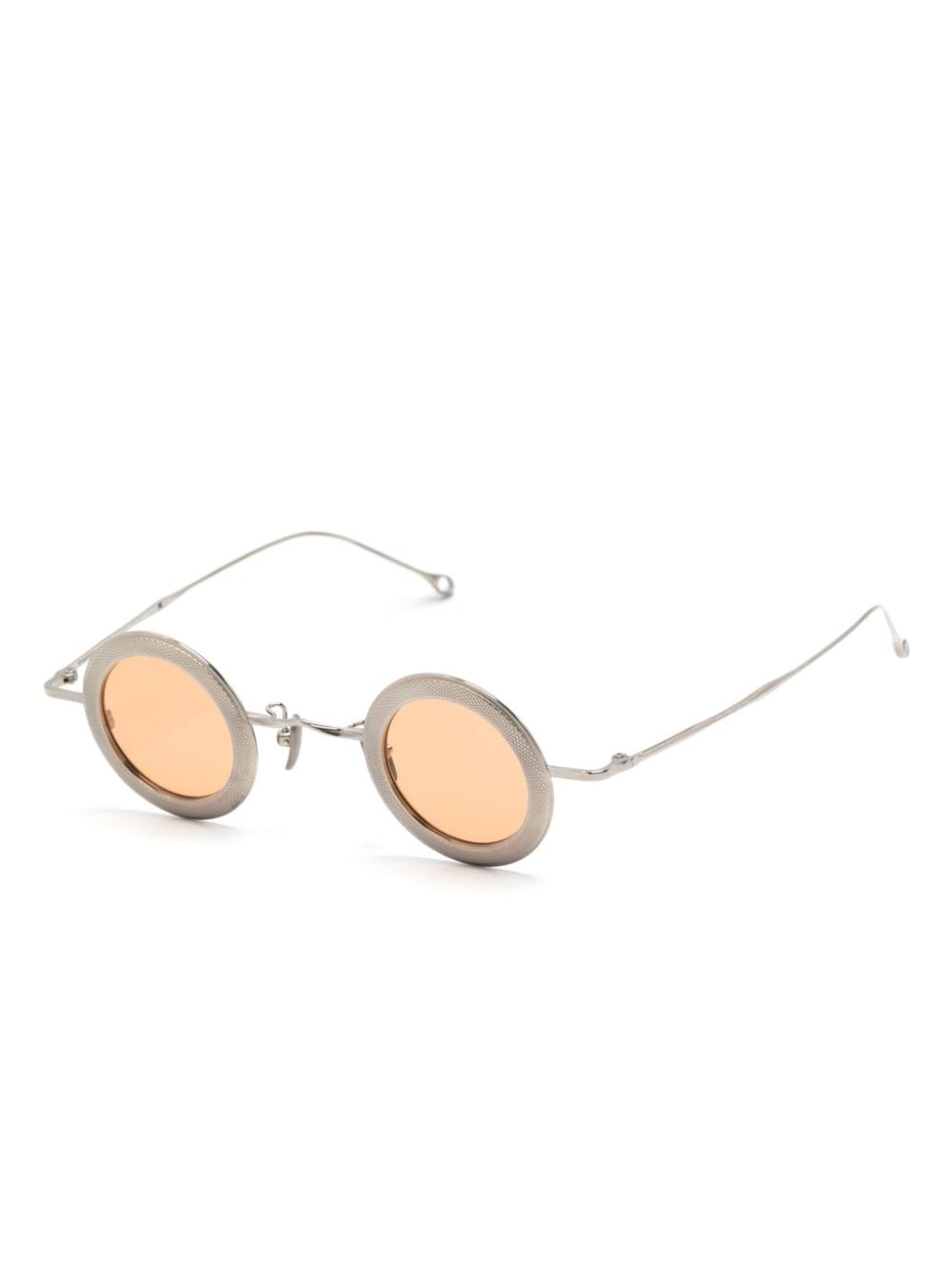 Shop Rigards Round-frame Titanium Sunglasses In Silver