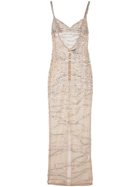 Retrofete Citrine gem-embellished dress