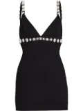 Retrofete Polly crystal-embellished minidress - Black