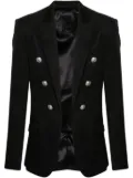 Balmain button-embellished wool blazer - Black