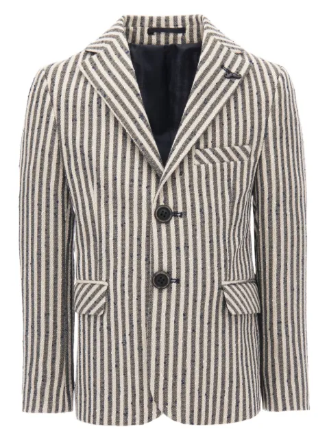Moustache striped single-breasted blazer