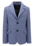 Moustache tweed single-breasted blazer - Blue