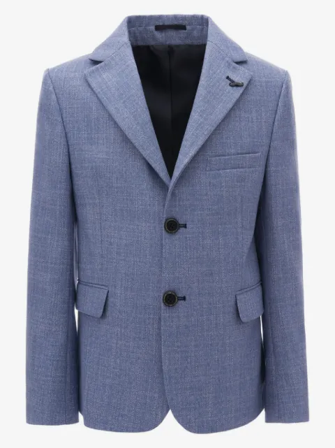 Moustache tweed single-breasted blazer