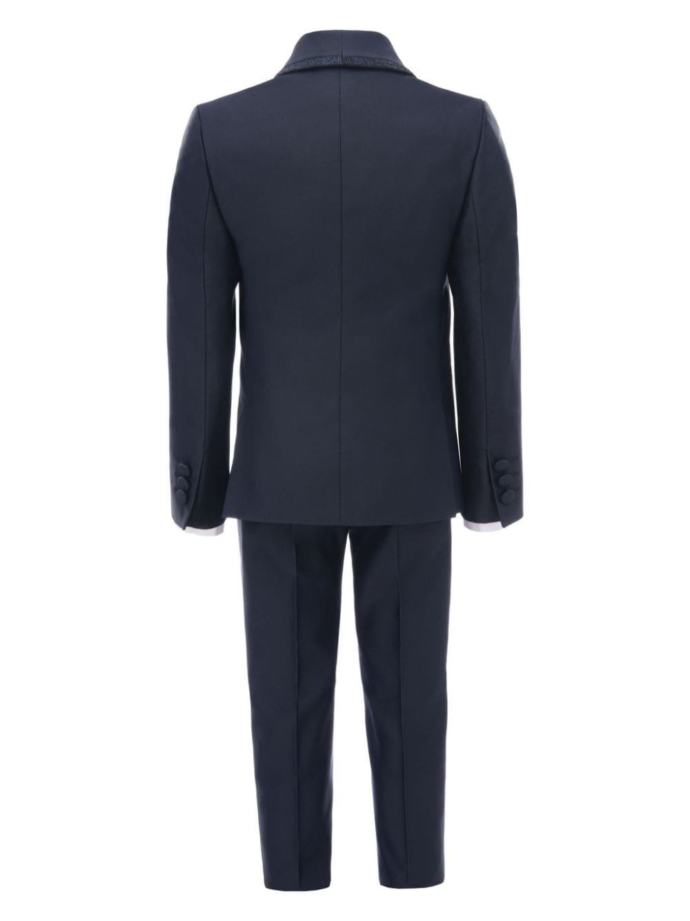 Shop Moustache Glitter-trim Suit (set Of Four) In Blue