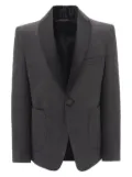 Moustache shawl-lapel single-breasted blazer - Grey
