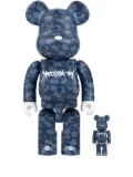 MEDICOM TOY x Stash BE@RBRICK 100% and 400% figure set - Blue