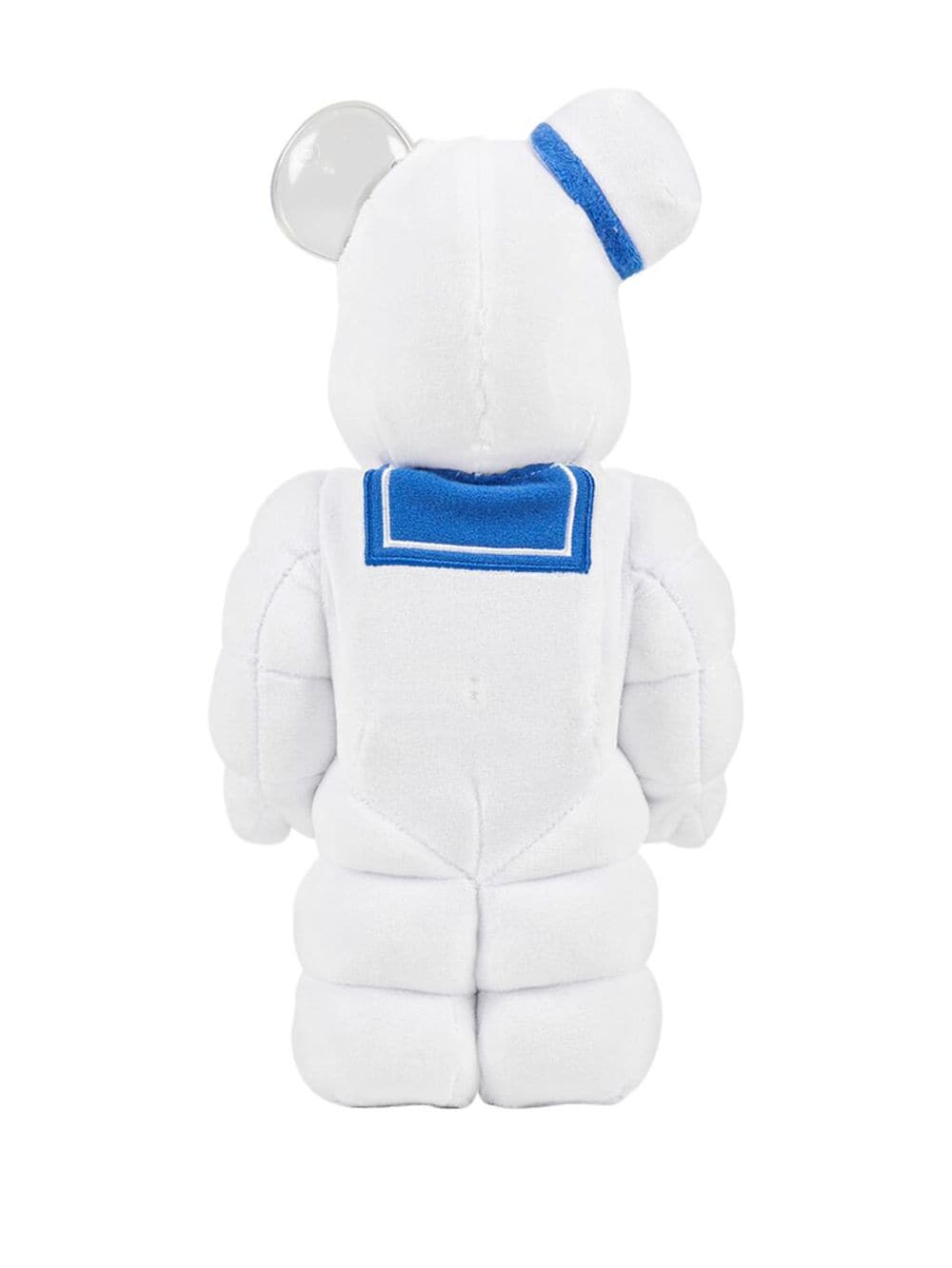 Shop Medicom Toy X Ghostbusters Be@rbrick Stay Puft Marshmallow Man Costume 400% Figure In White