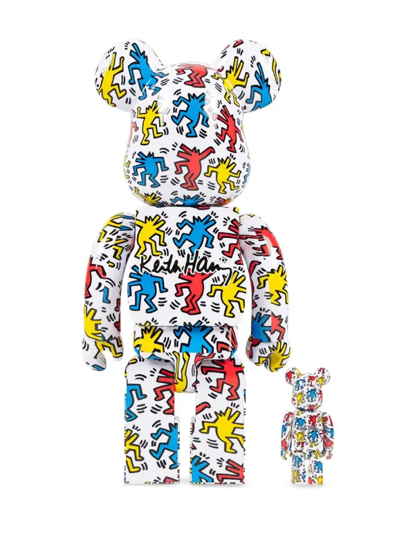 MEDICOM TOY x Keith Haring BE@RBRICK #9 100% & 400% Figure Set