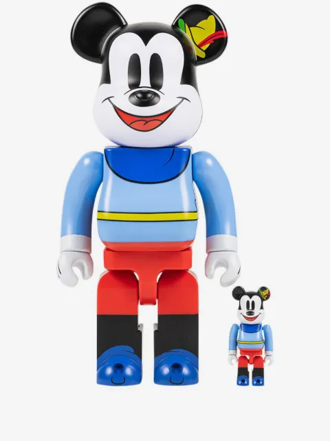 MEDICOM TOY x Disney Mickey Mouse BearbrBrave Little Tailor BE@RBRICK 100% and 400% figure set