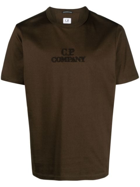 logo-embroidered cotton T-shirt