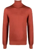 Fileria roll-neck virgin wool jumper - Orange