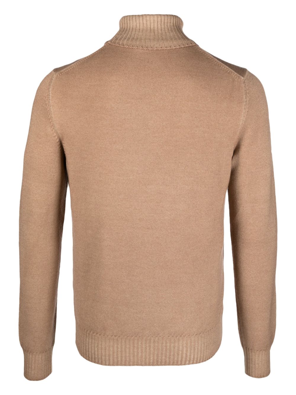 Shop Fileria Fine-knit Virgin Wool Jumper In Brown