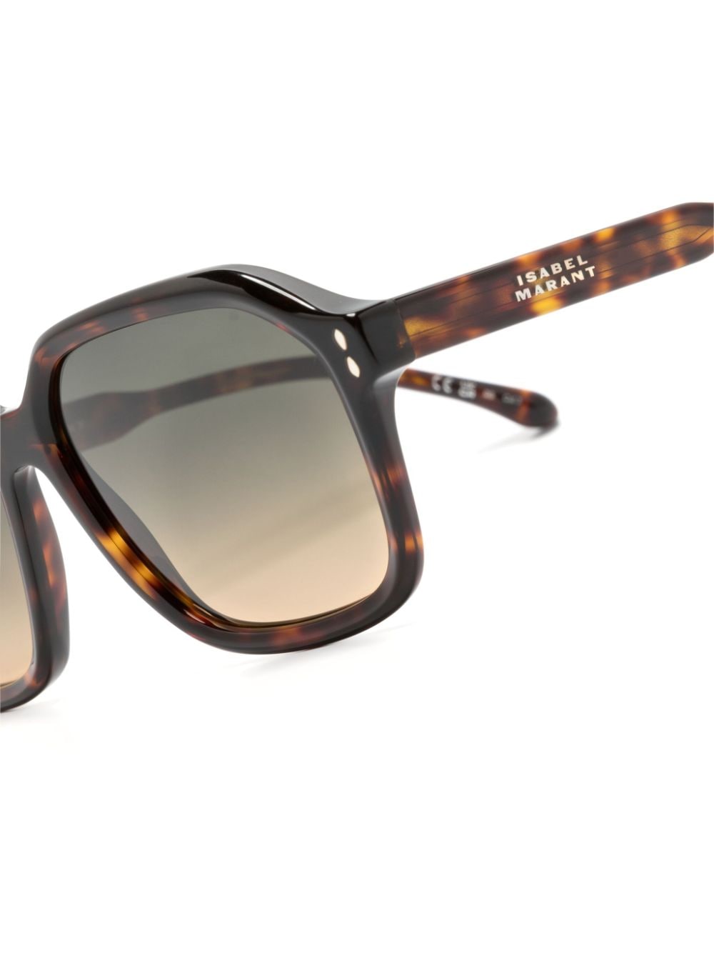 Shop Isabel Marant Eyewear Tortoiseshell Square-frame Sunglasses In Brown