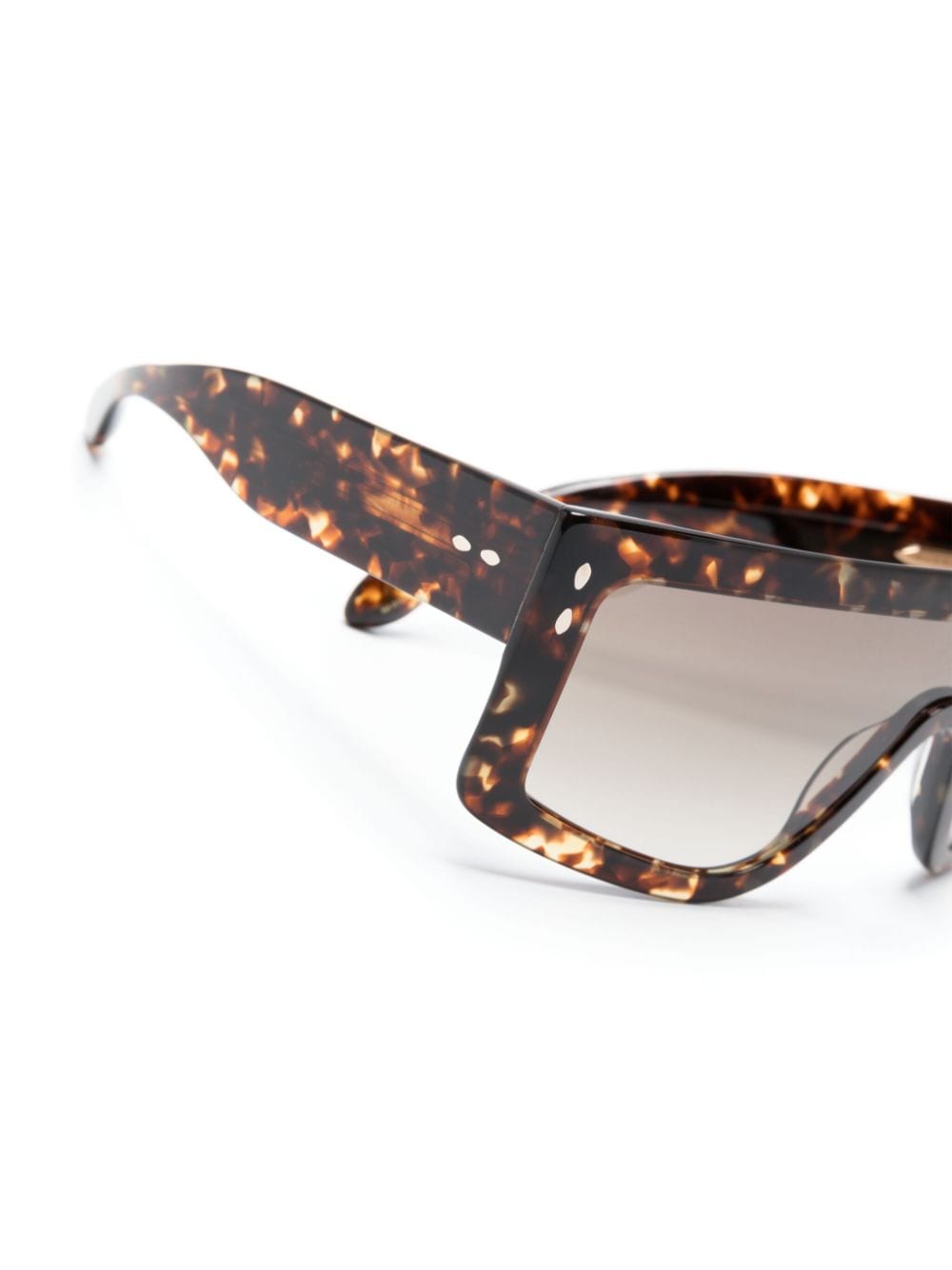 Shop Isabel Marant Eyewear Havana Shield-frame Sunglasses In Brown