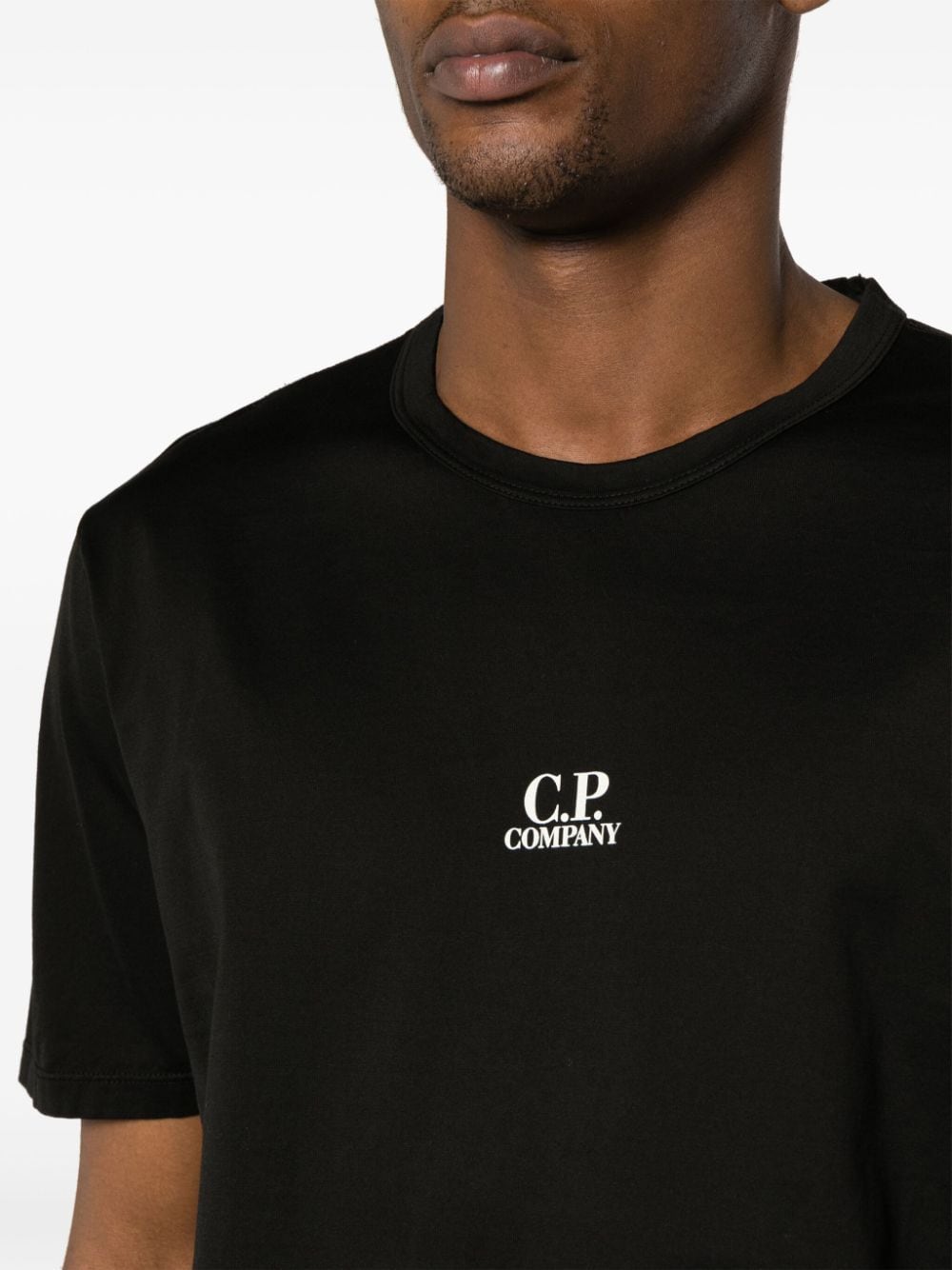 C.P. Company Katoenen T-shirt met logoprint Zwart