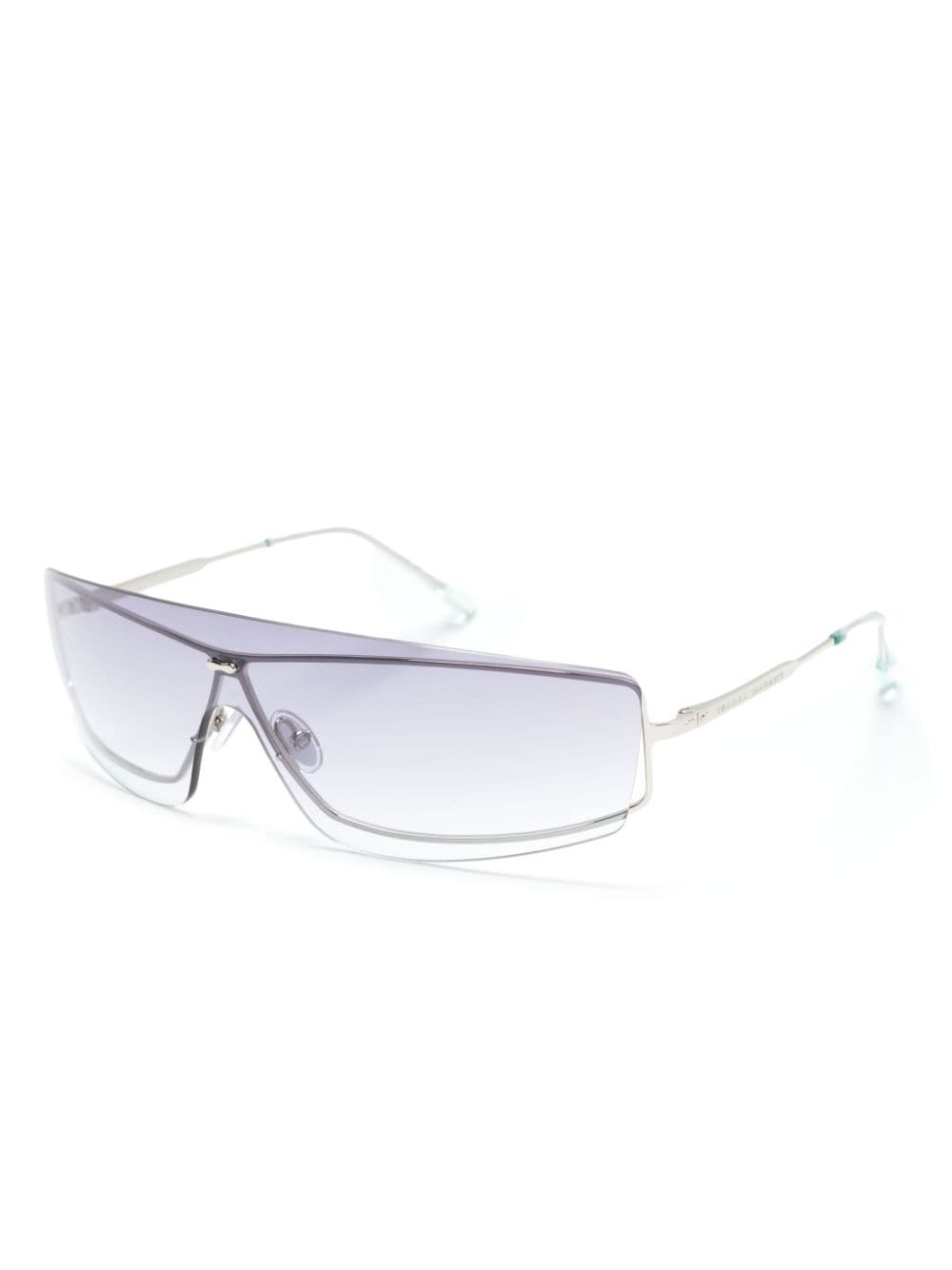 Shop Isabel Marant Eyewear Gradient-lenses Shield-frame Sunglasses In Silver