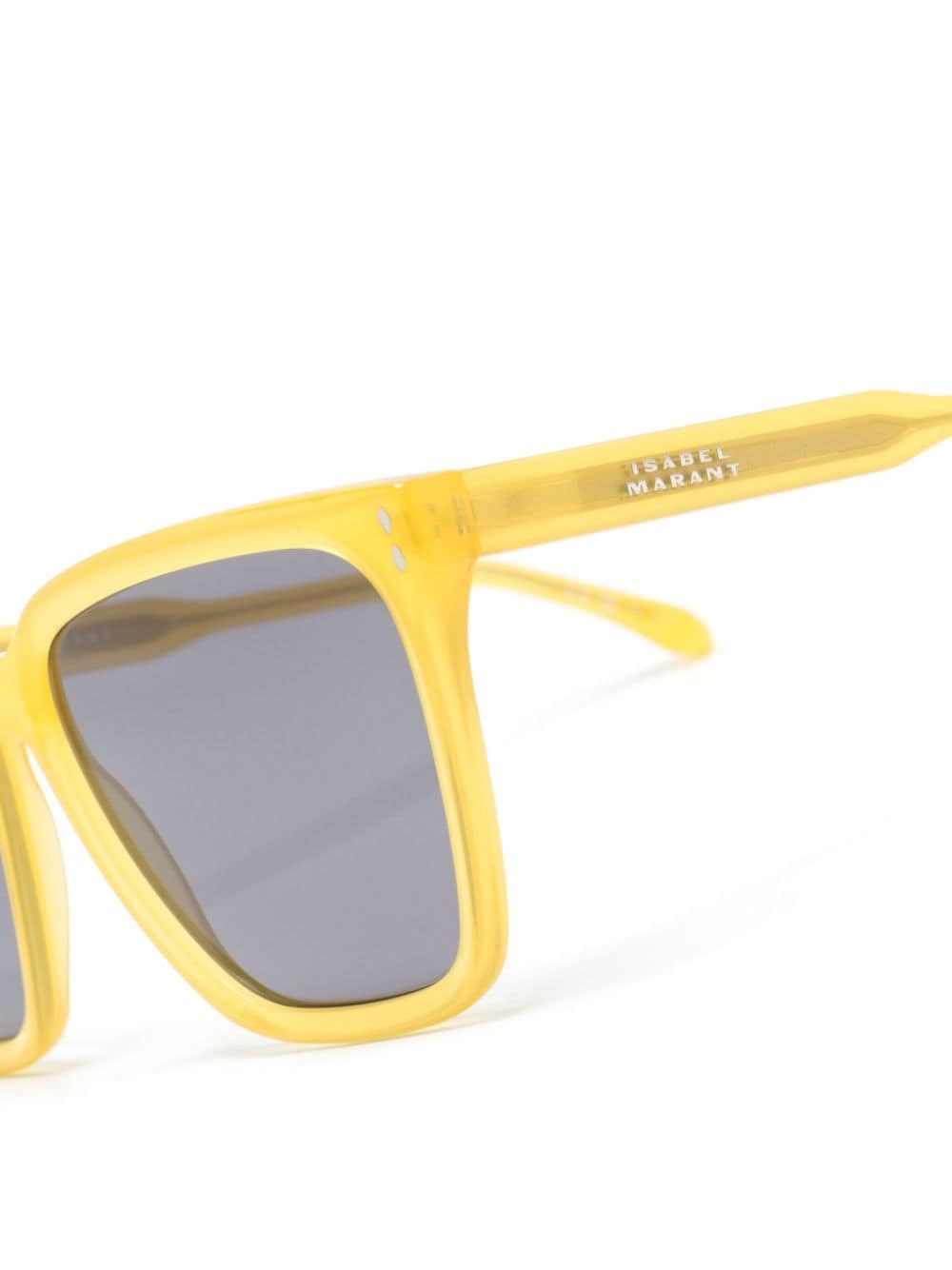 Shop Isabel Marant Eyewear Square-frame Tinted Sunglasses In Yellow