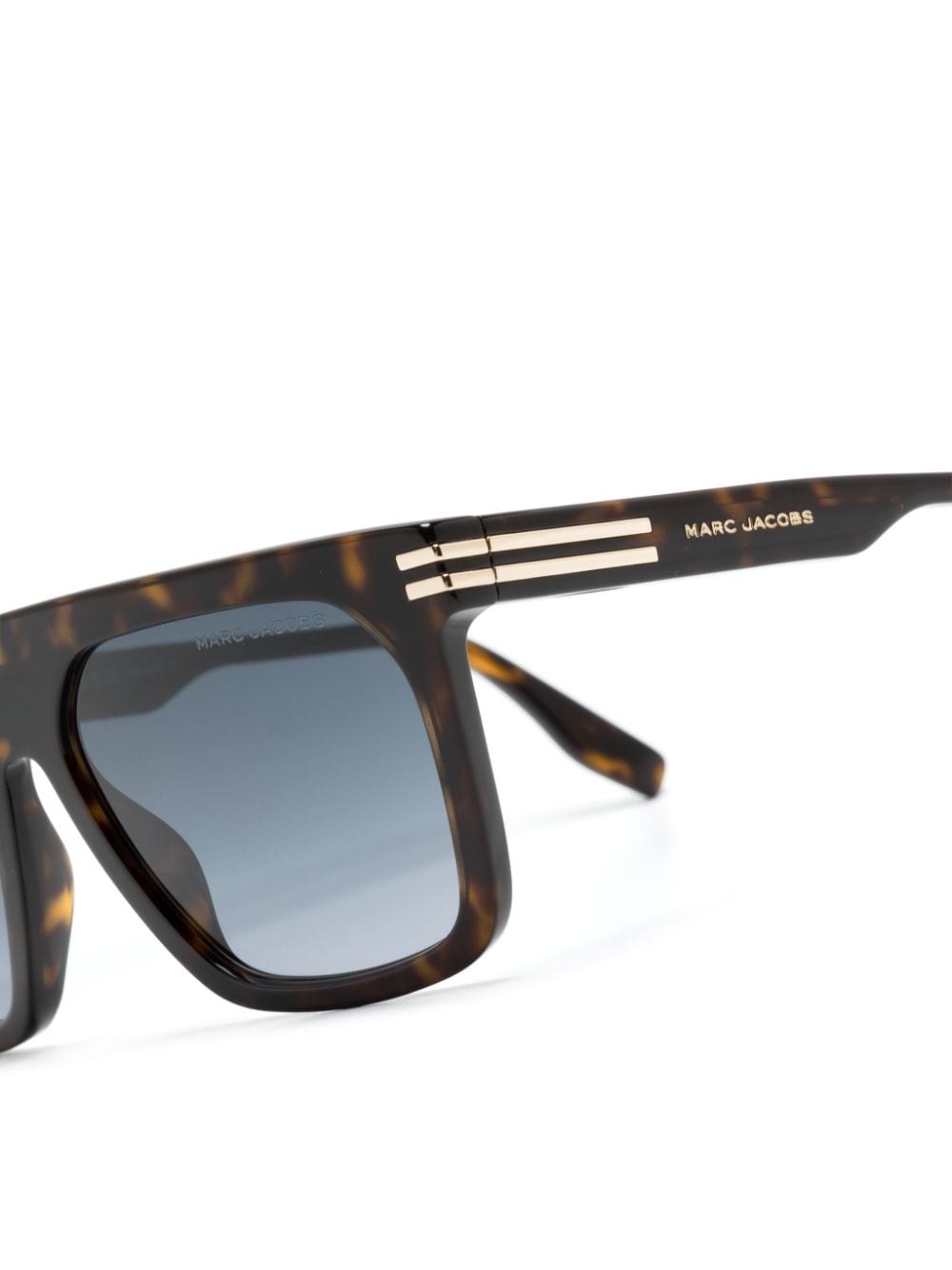 Shop Marc Jacobs Tortoiseshell-effect Square-frame Sunglasses In Brown