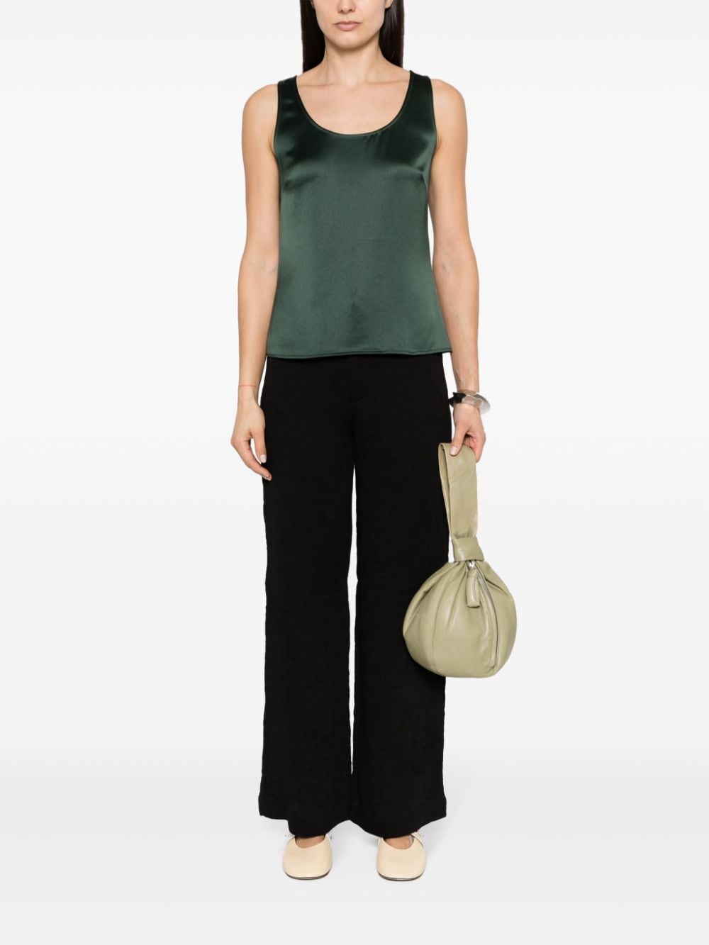 Shop By Malene Birger Marchei High-waisted Trousers In Black