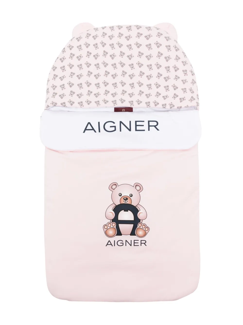 Aigner Teddy Bear-print Pima Cotton Sleeping Bag In Pink