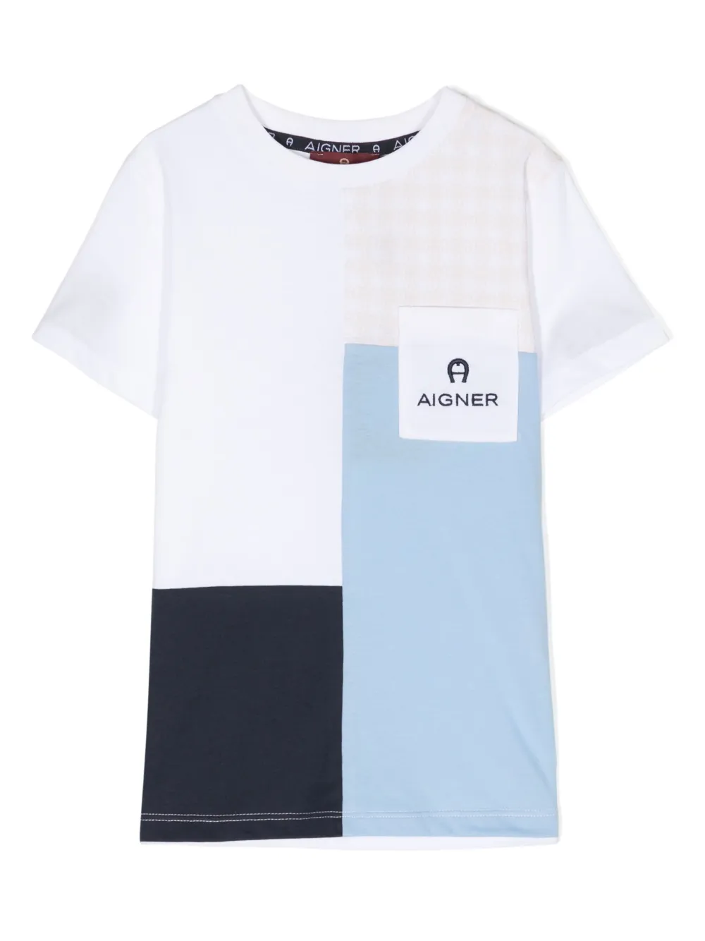 Aigner Kids T-shirt met colourblocking Veelkleurig