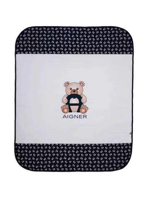 Aigner Kids logo-print blanket