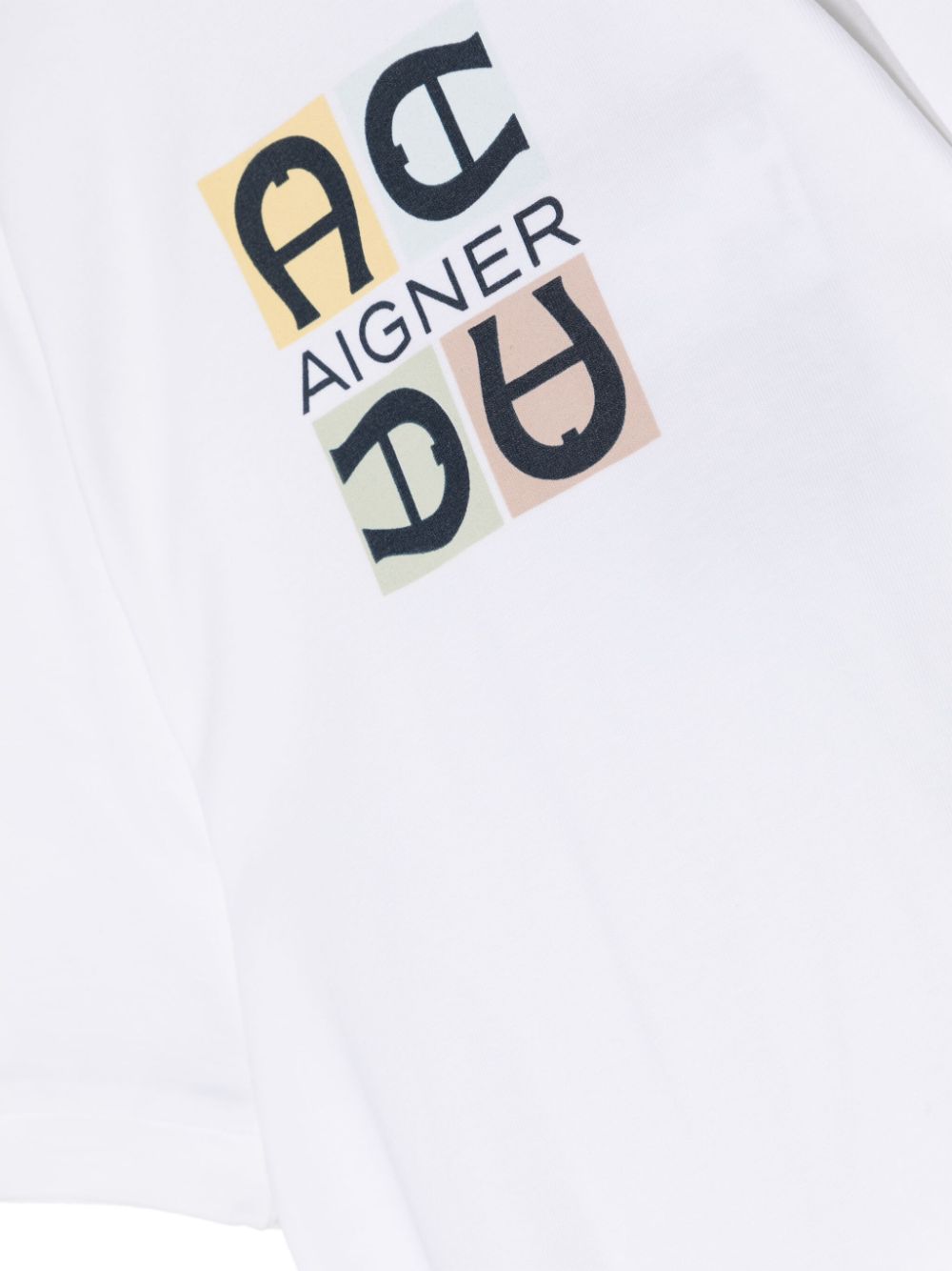 Shop Aigner Logo-print Stretch-cotton Body In White
