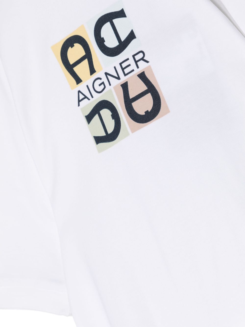 Aigner Kids Romper met hondenprint Wit