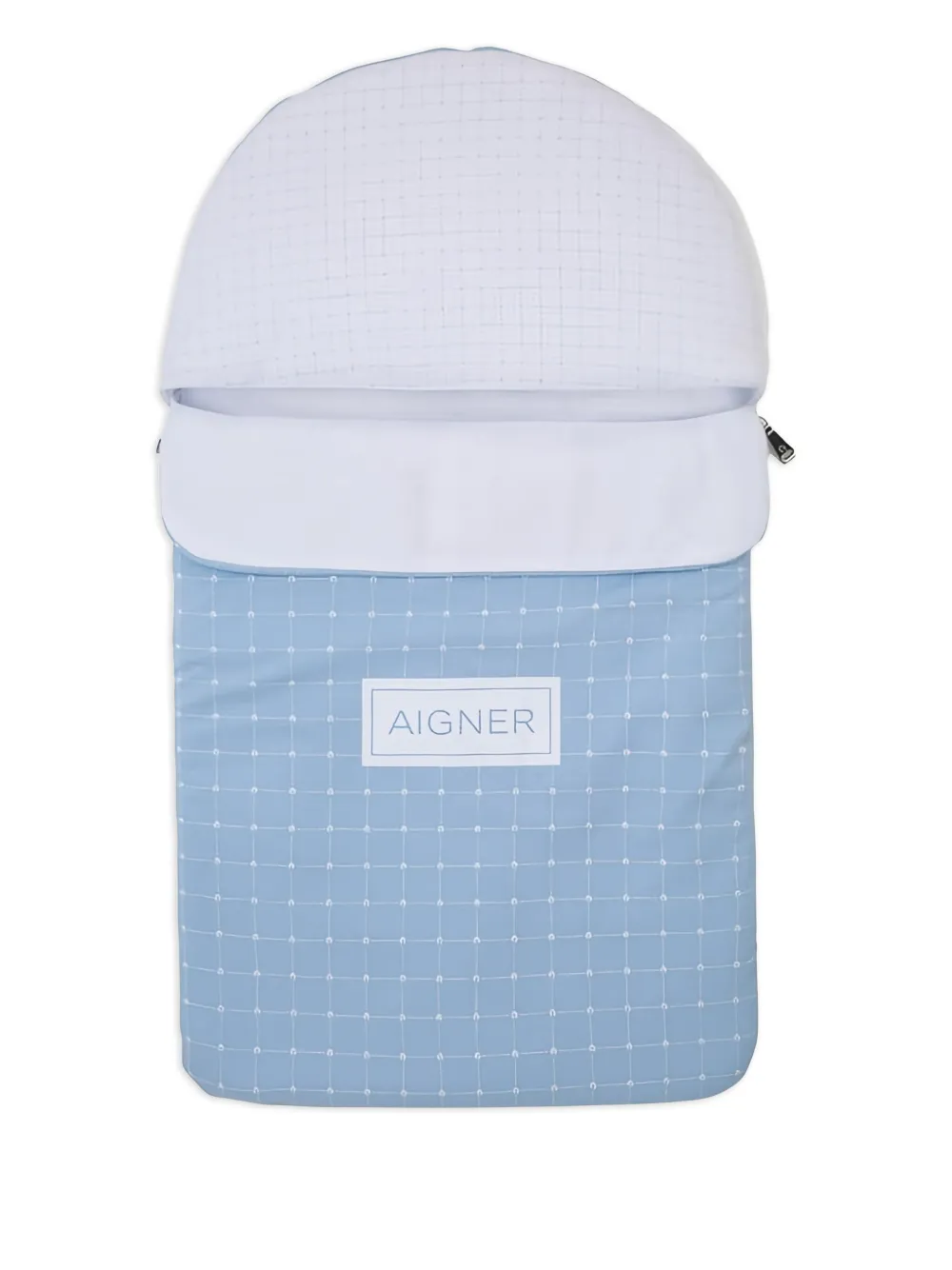 Aigner Kids logo-print sleep bag - Blu