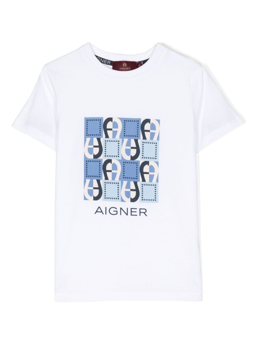 Aigner Kids' Logo-print Cotton T-shirt In White