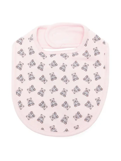 Aigner Kids teddy-bear print jersey bib