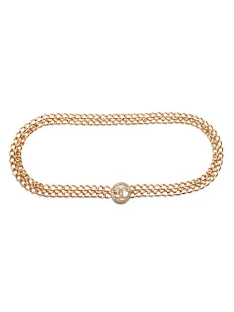CHANEL Pre-Owned حزام سلسلة متداخلة CC من التسعينيات