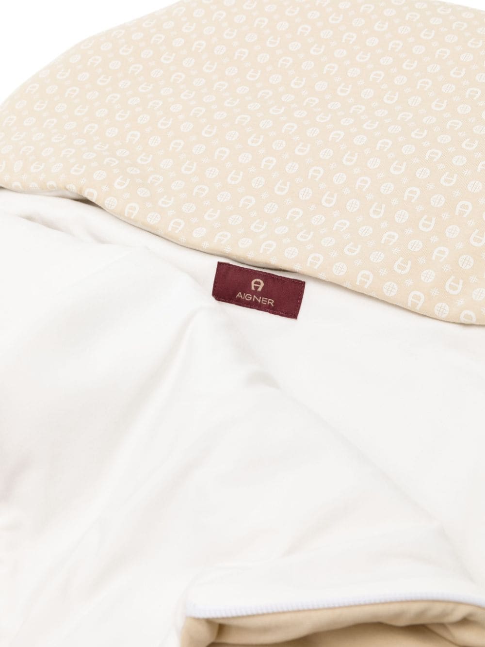 Shop Aigner Logo-print Sleep Bag In Brown