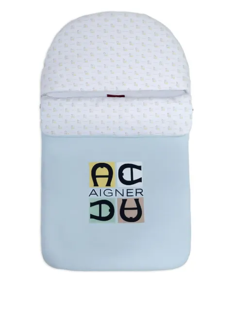 Aigner Kids logo-print sleep bag
