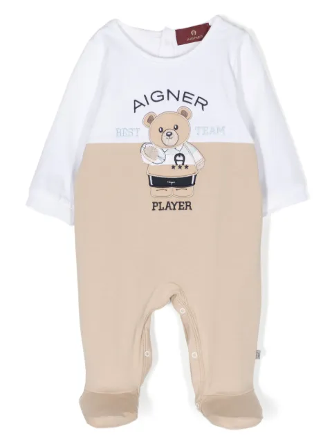 Aigner Kids romper estampado Teddy Bear