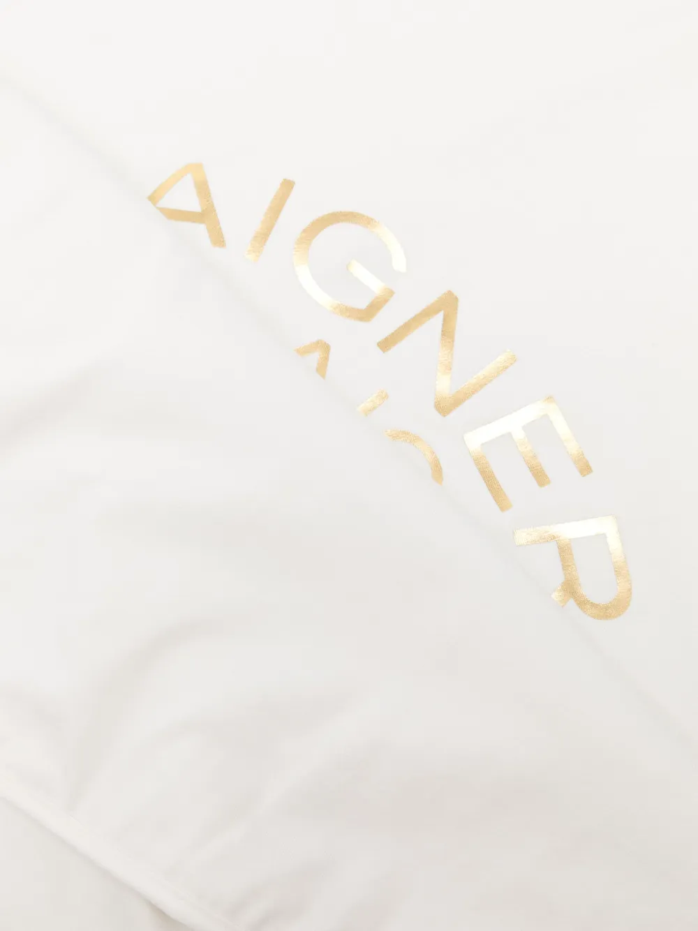 Aigner Kids logo-print Pima cotton blanket - Beige